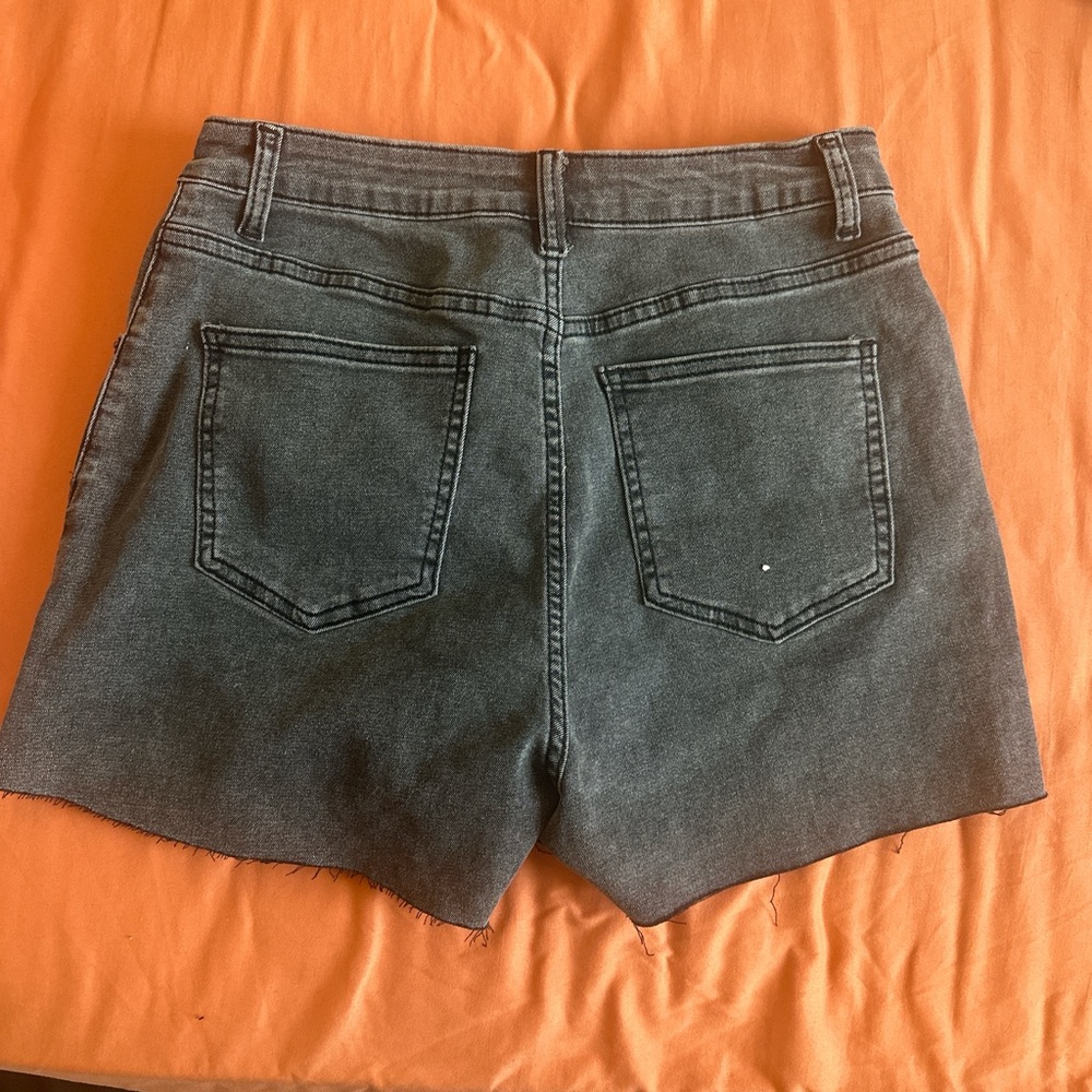 Classic Gray Denim Women's Shorts